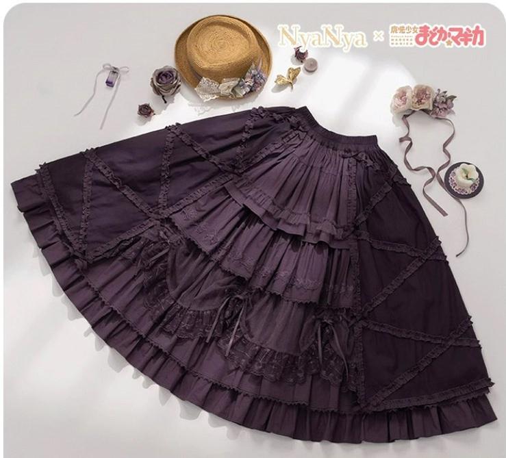 NyaNya - IP Collab Lolita Dress Madoka Kaname Homura Akemi Lolita OP dress 34054:544814