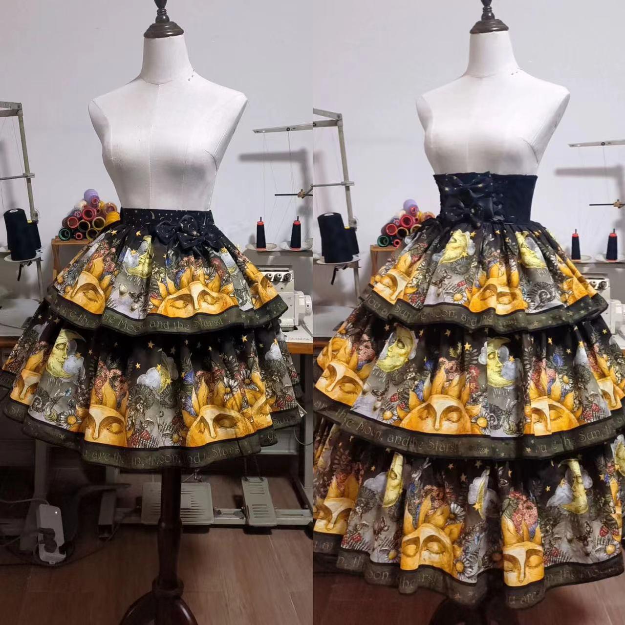 Little Bird - Daily Lolita SK Dress Lolita skirt high Waist SK