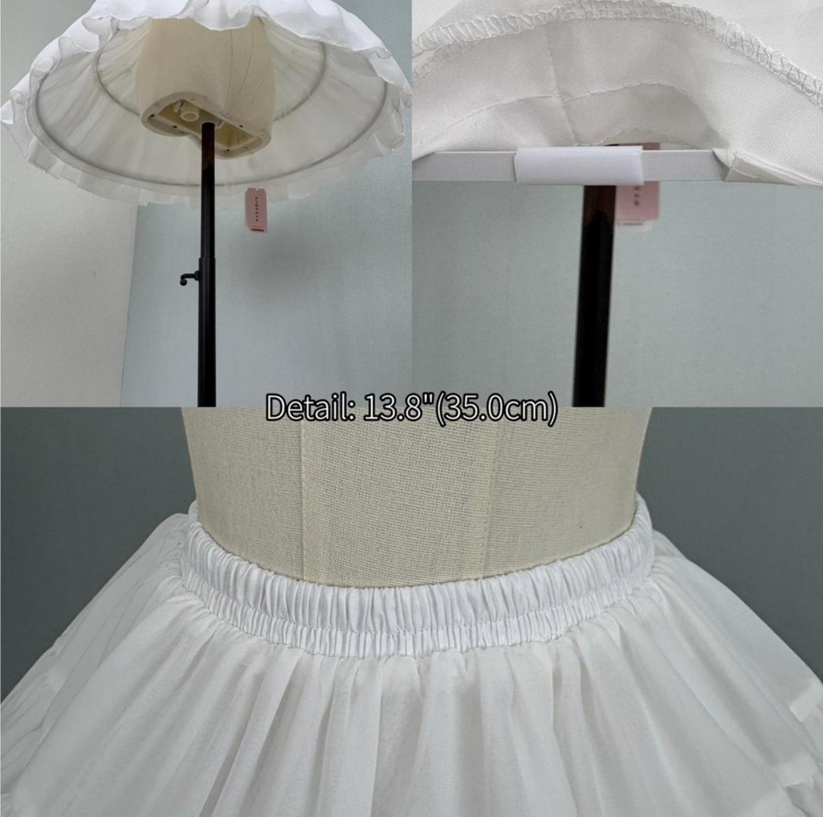 Adjustable Lolita Puffy Hoop Petticoat, 13.8"(35 cm) / 17.7"(45 cm) 46010:872226