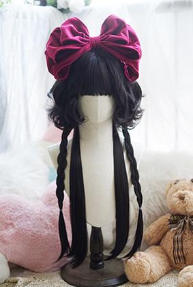 Imperial Tea - Elegent Lolita Wig Jellyfish Curly Wigs Natural Black