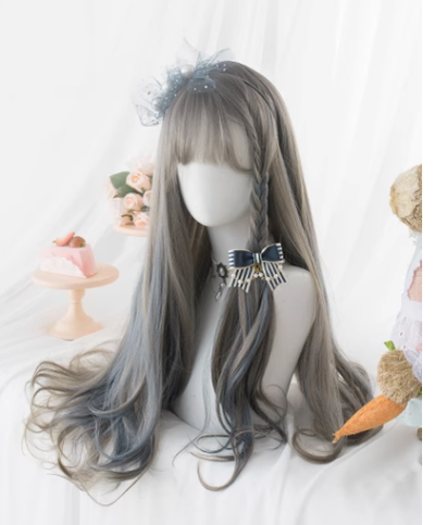 Alicegarden - Diana - Sweet Lolita Long Curly Gray Gradient Wig