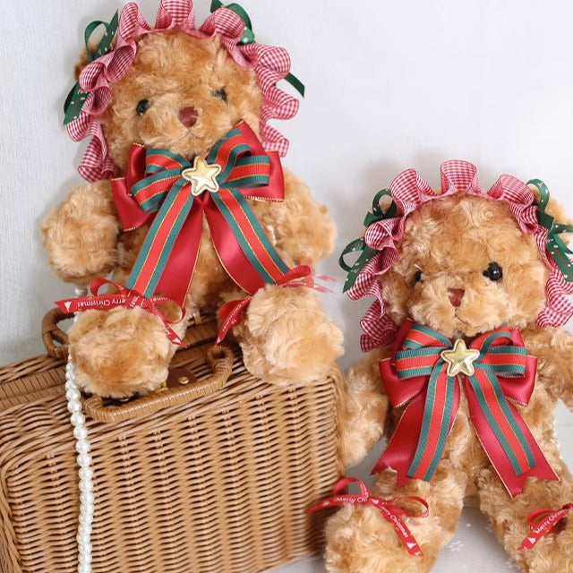 Xiaogui - Kawaii Lolita Brown Bear Christmas Bag
