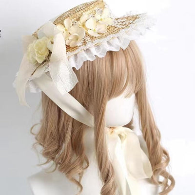 Xiaogui~Muliti-Color Elegant Flower Wedding Hat   