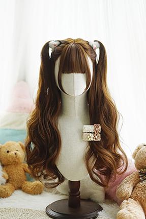 Imperial Tea~Daily Lolita Wigs Long Curl Wig Caramel  