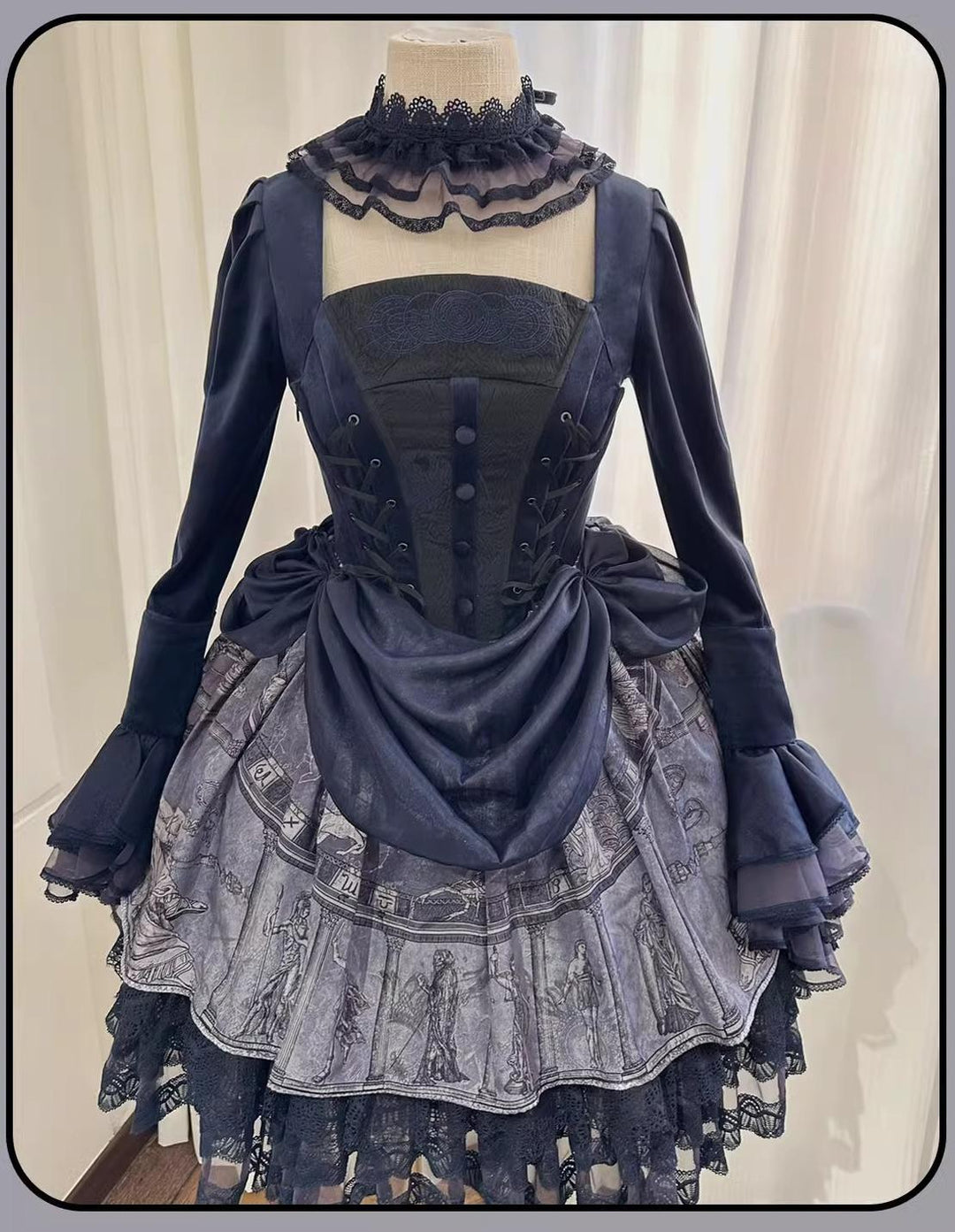 Susin Lolita~Star Disk~Gothic Lolita Dress Elegant OP Dress and Coat (L M S XL) 40980:682844