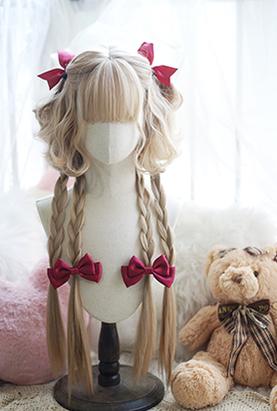 Imperial Tea - Elegent Lolita Wig Jellyfish Curly Wigs Maple Sugar