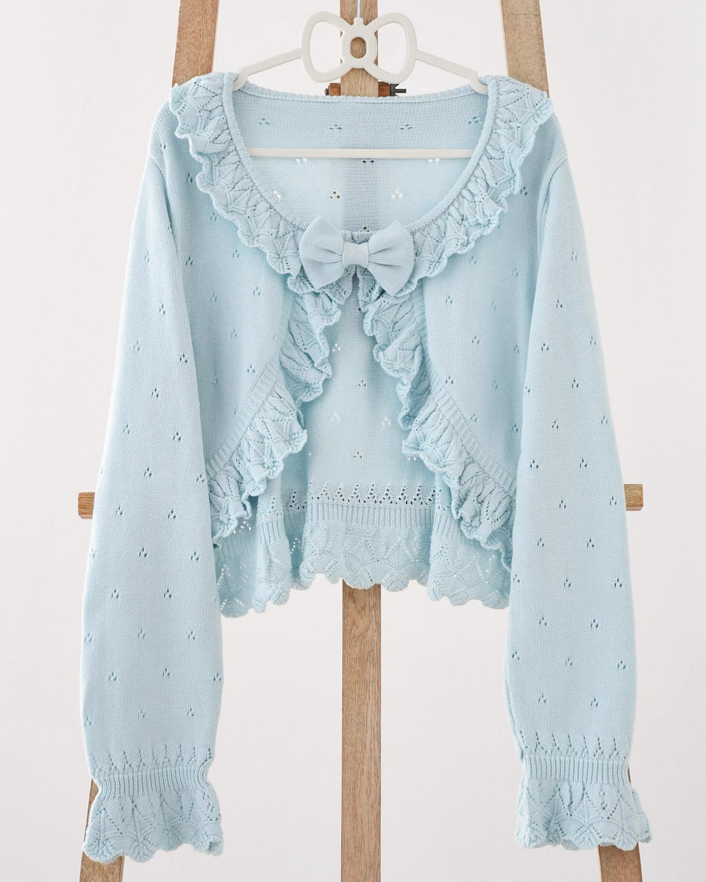 MIST~Nainai~Vintage Lolita Cardigan in Multiple Colors Light Blue S