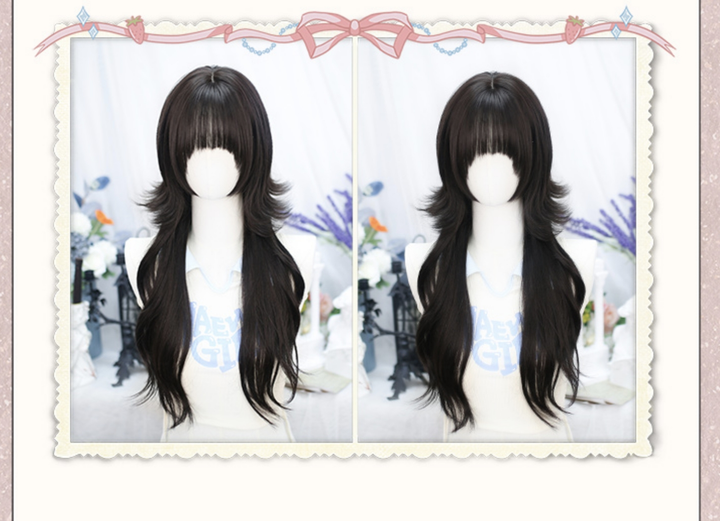 Dalao~Lily~Sweet Lolita Hime Cut Long Curly Wig for JK Girls 32326:391112