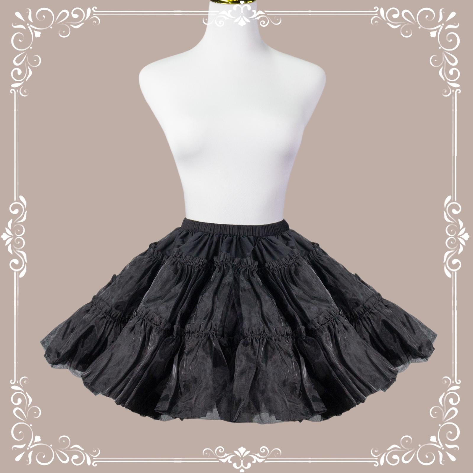 Aurora&Ariel - Short A Line Petticoat Collection | 13.8" (35 cm) Length, Mini to Extreme Puffy