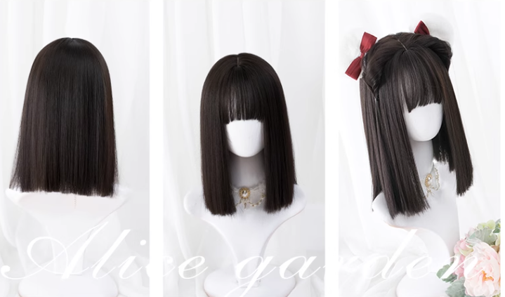 Alicegarden~Caroline~Daily Lolita Medium-Length Straight Wig   