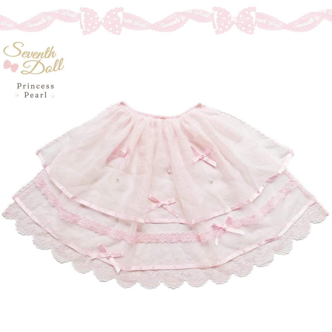 Pearl Princess - Old School Lolita Pink Dress, Pearls & Bows (L M S XL) 45179:838283