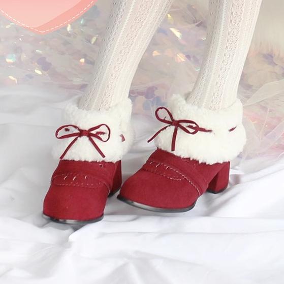 Spring Day Lolita - Sweet Lolita Women's Ankle Boots Multicolors
