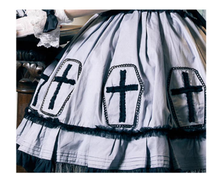 (Buyforme)Confession Balloon~Halloween Cross Lolita OP Dress   