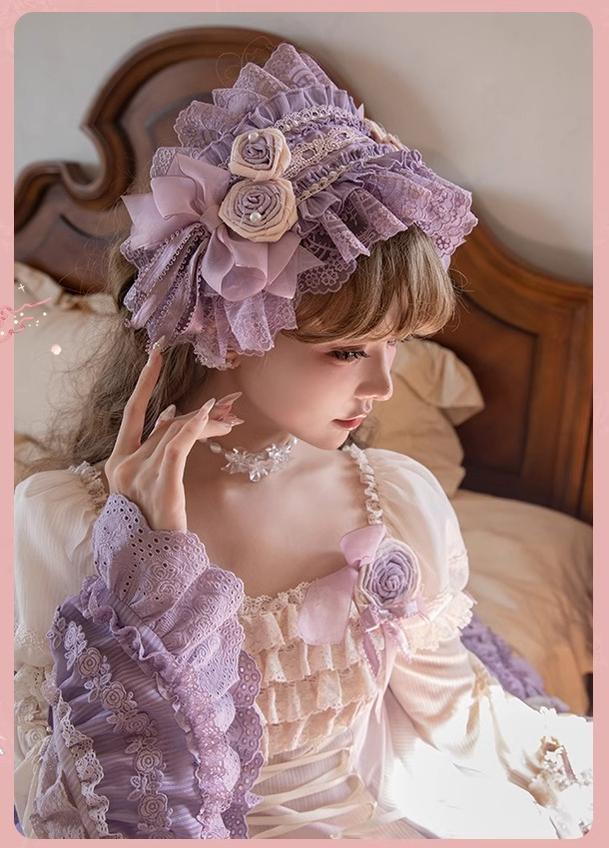 Mademoiselle Pearl~Austin in the Garden~Sweet Lolita Princess Sleeves   