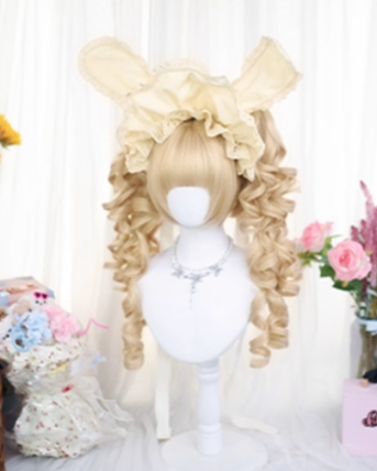 Dalao Home - Blonde Lolita Wig, Detachable Roman Roll Ponytails 42931:798017