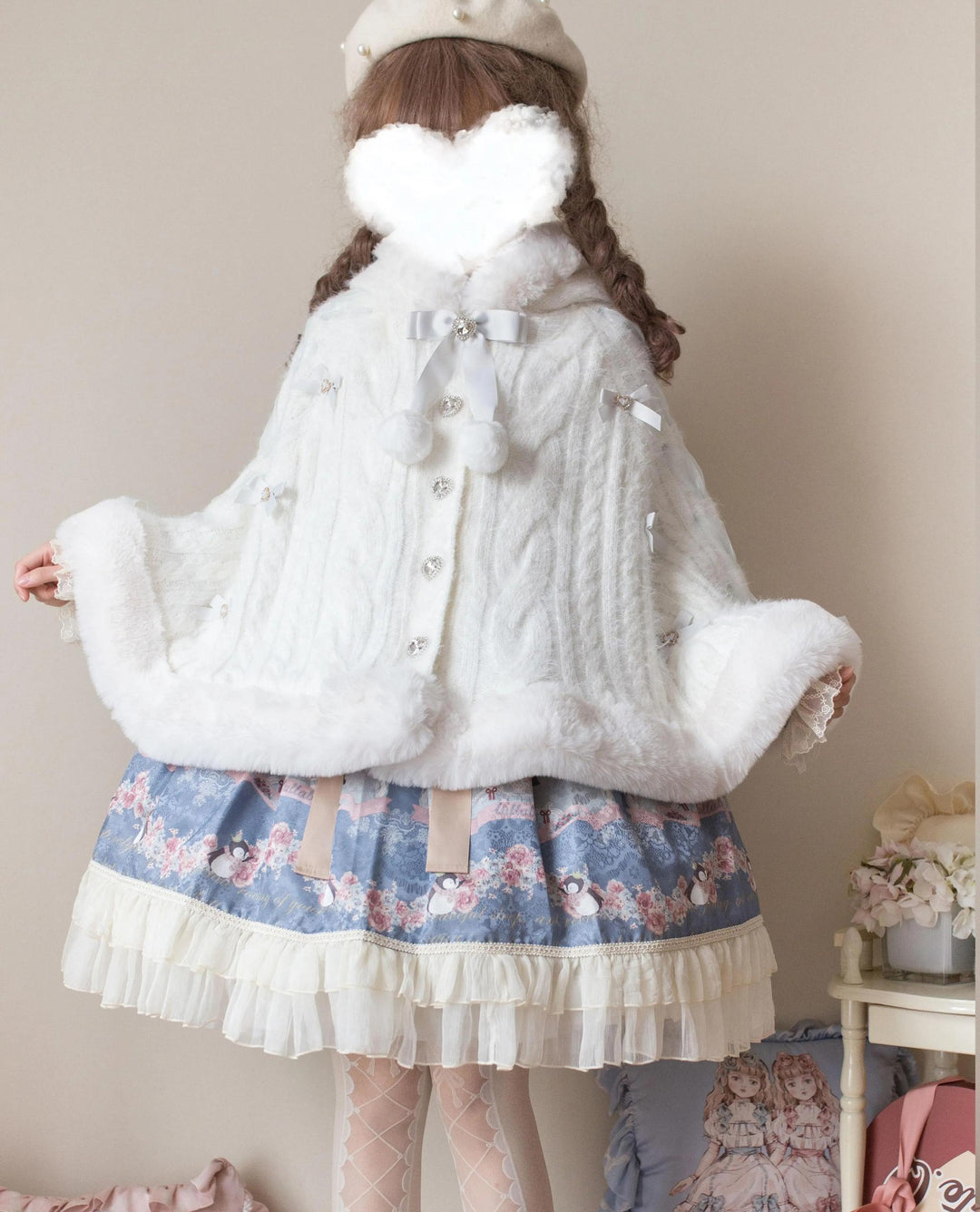 MIST~Sweet Bliss~Sweet Lolita Cape Winter Lolita Sweater Coat