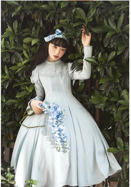 KINOKOKO~Aslan Blessings~Classic Lolita OP Seven-panel Slim Fit Dress with Cape