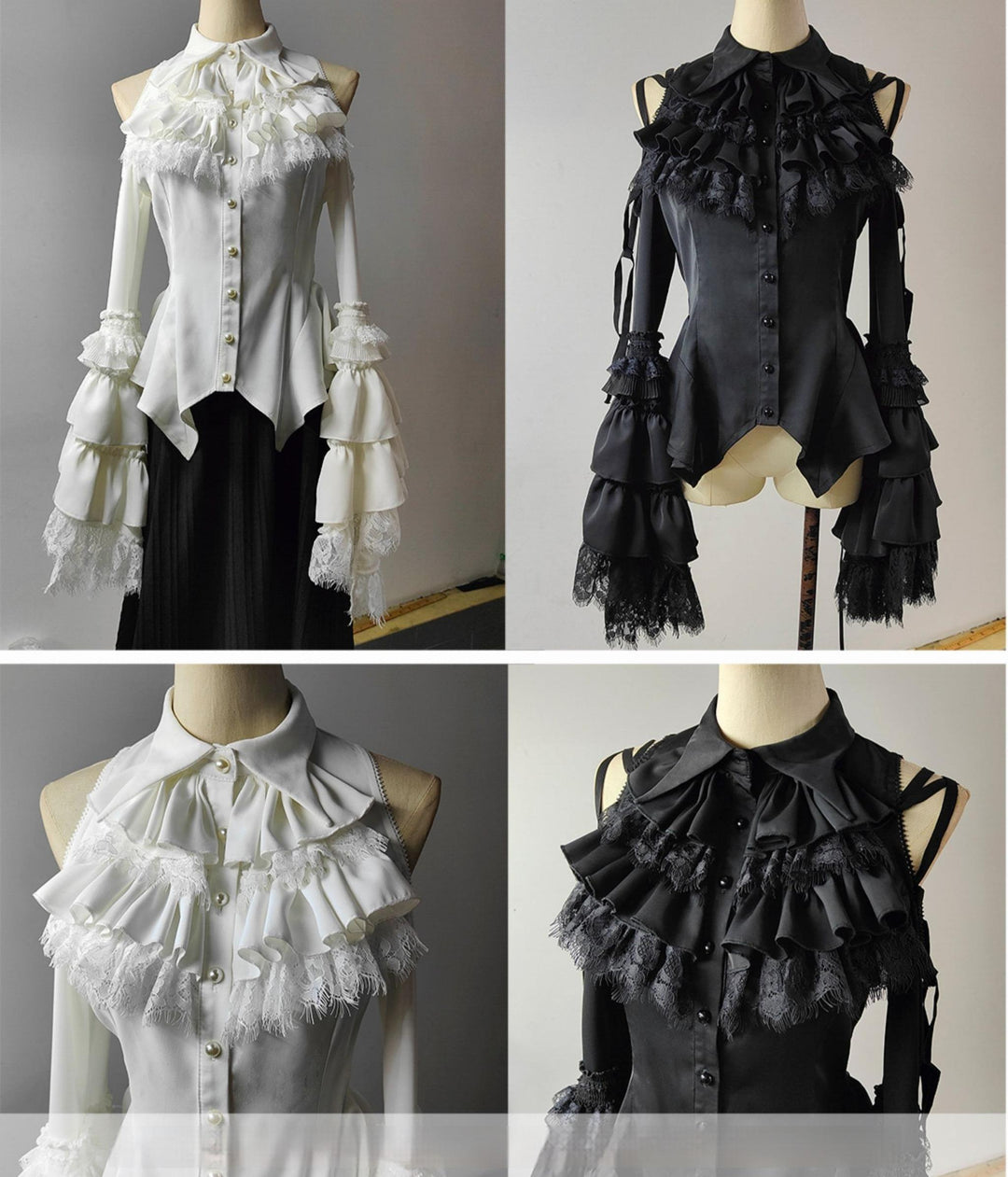 MILU ORIG~He/She is the Dragon~Ouji Lolita Shirt and Gothic Lolita Skirt Suit 42199:732959