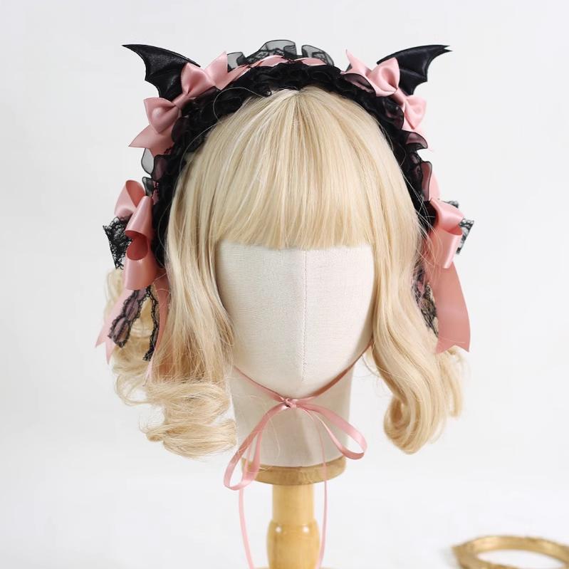 Xiaogui - Halloween Gothic Lolita Hairband, Detachable Devil Wings 44225:798835
