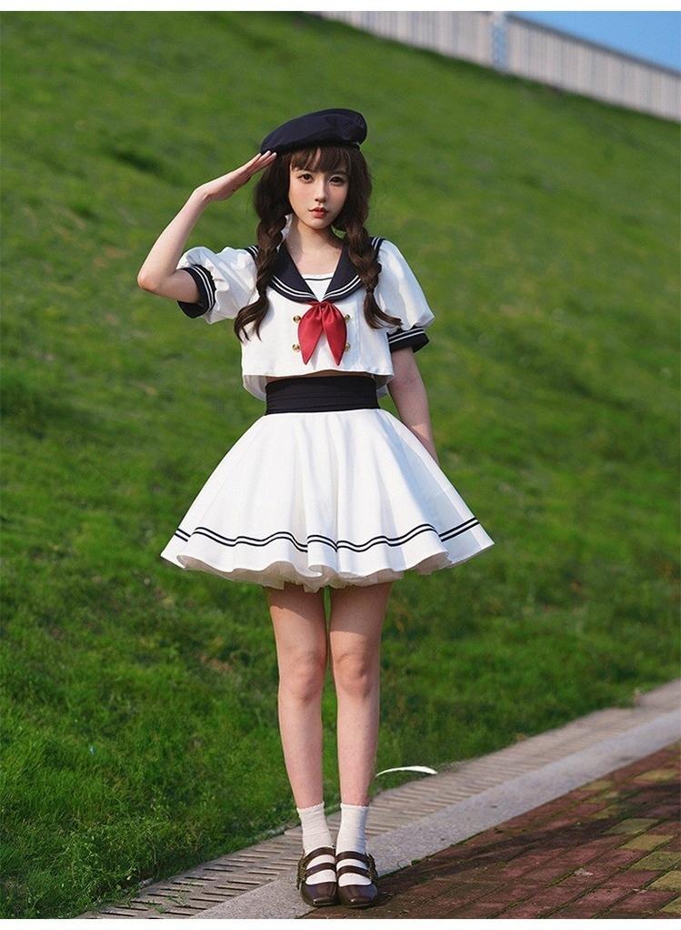 Beleganty - Sea and Wind Separate SP3.0 - Sailor Lolita Puffy Sleeve Blouse