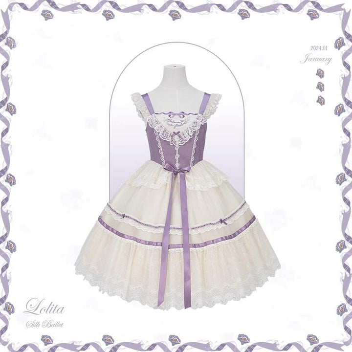 Flower and Pearl Box~Silk Ballet~Wedding Lolita JSK Dress Princess Bridal Dress 34050:442620