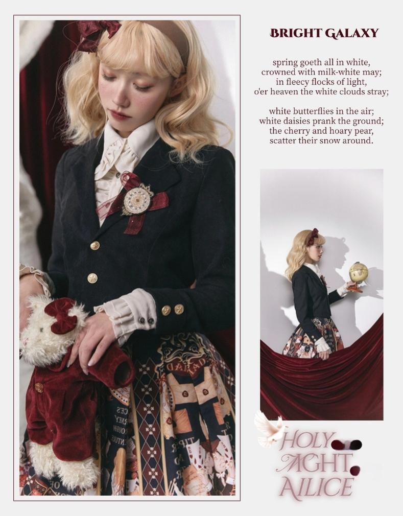 Alice in Wonderland~Holy Night Alice~Classic Lolita Dress Preppy Style Bust-supporting JSK 40466:663930