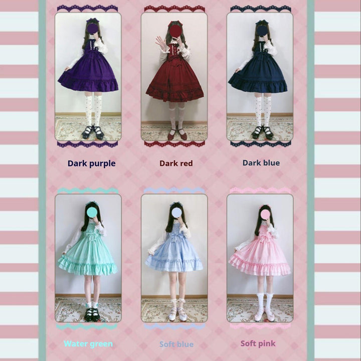 Strawberry Witch~Sweet Lolita JSK Multicolored Lolita Dress 40606:668494