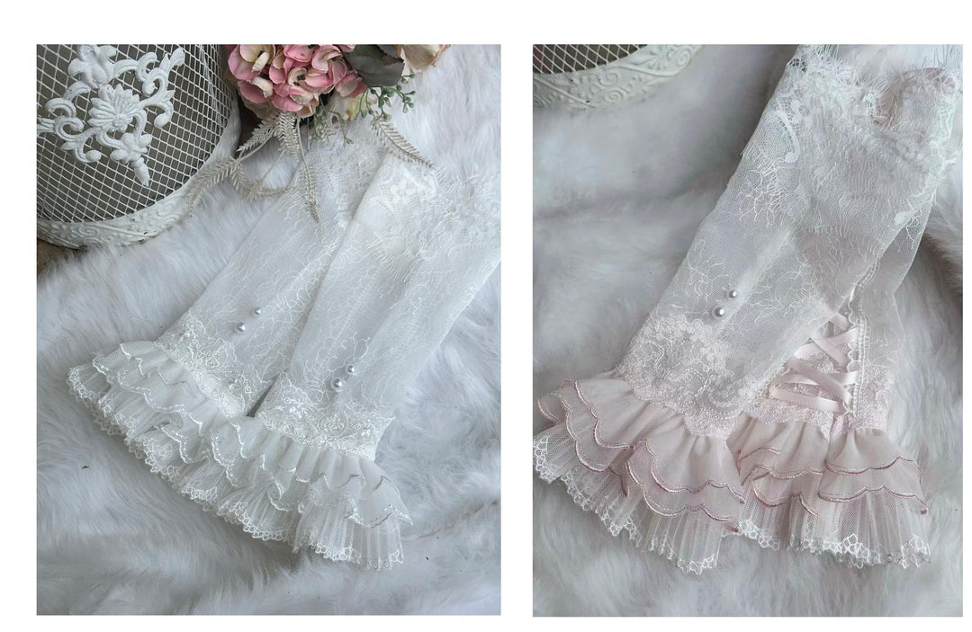 Two Rural Cats~Rose Promise~Classic Lolita JSK Embroidery Jumper Dress Built-in Fishbone 41642:709778