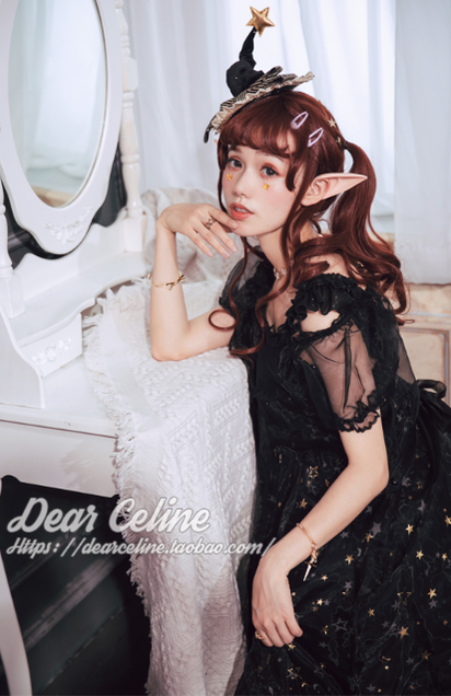 DearCeline~Midsummer Night's Dream~Daily Lolita Organza Covering Smock   