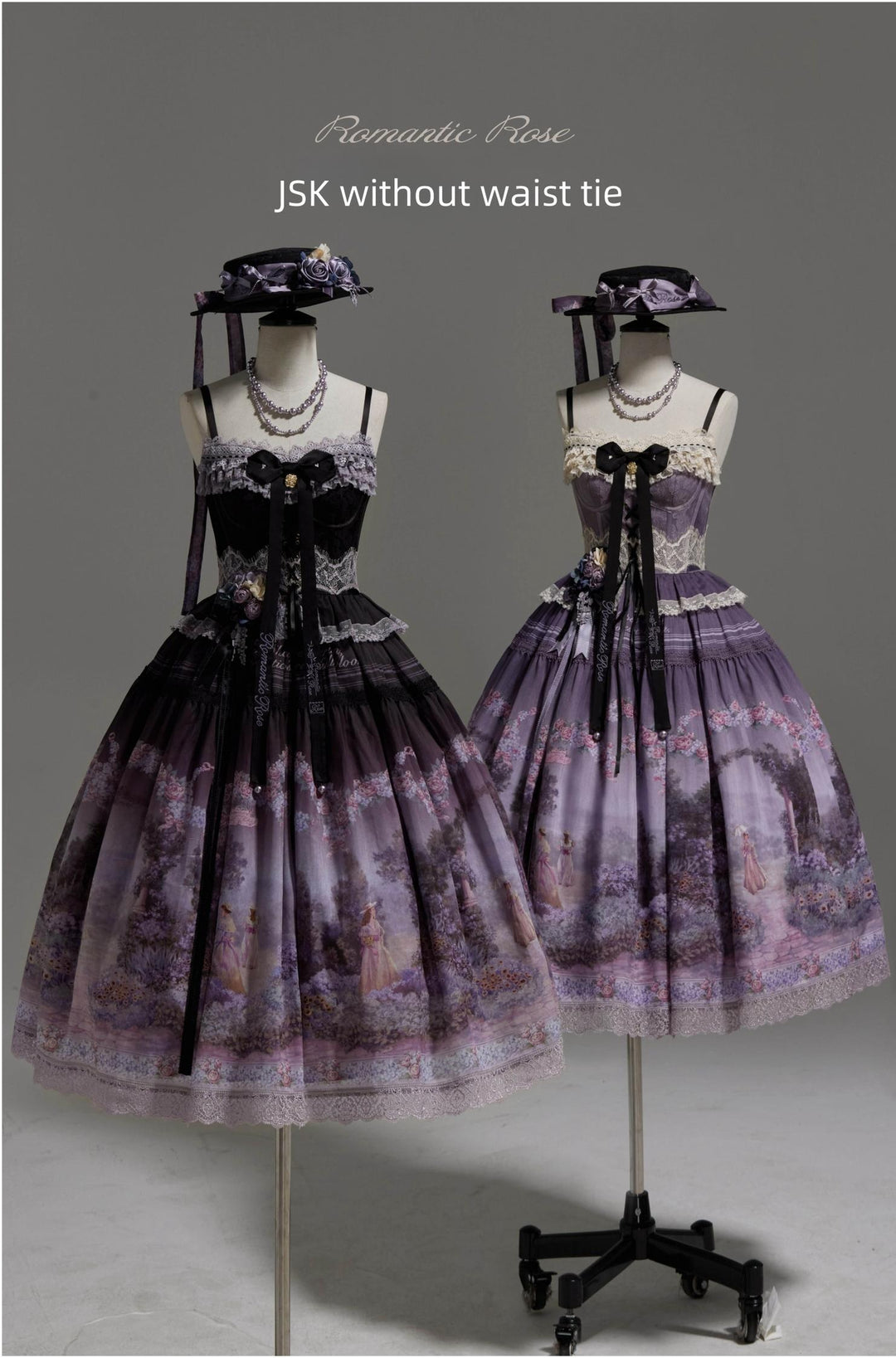 ZUOlanrichen~Romantic Rose~Classic Lolita Dress Set Printed JSK Skirt with Bodice 42157:729533