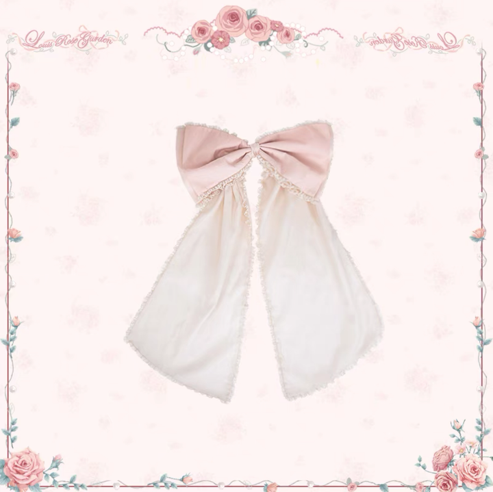 Mademoiselle Pearl~Rose Garden~Elegant Lolita Dress Bridal Floral Dress XS Trailing 