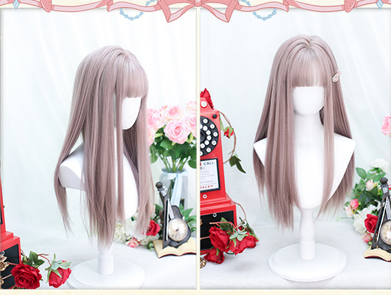 Dalao Home - Sweet Long Straight Taro Purple Wig