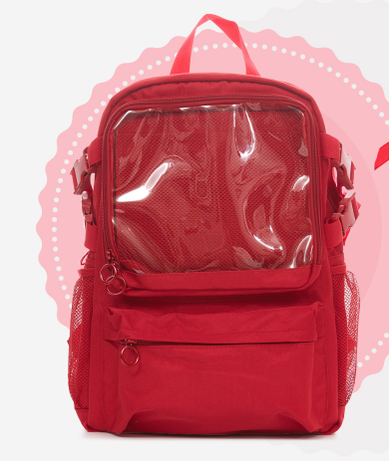 BerryQ~Back Pain~16-inch Shoulder Backpack Nylon Schoolbag   