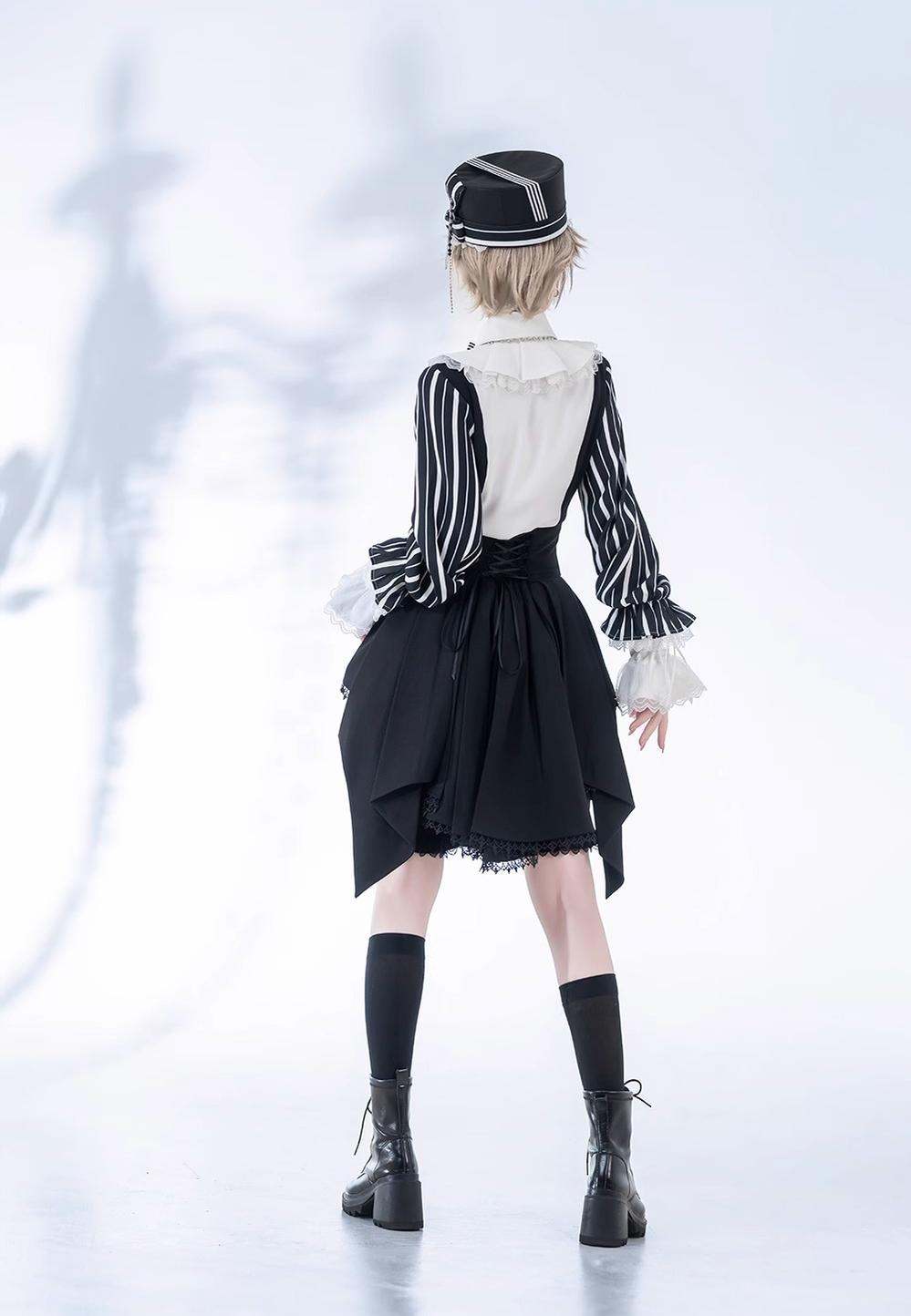 Princess Chronicles - Fancy Trick - Retro Ouji Lolita Black Shorts Dark-themed