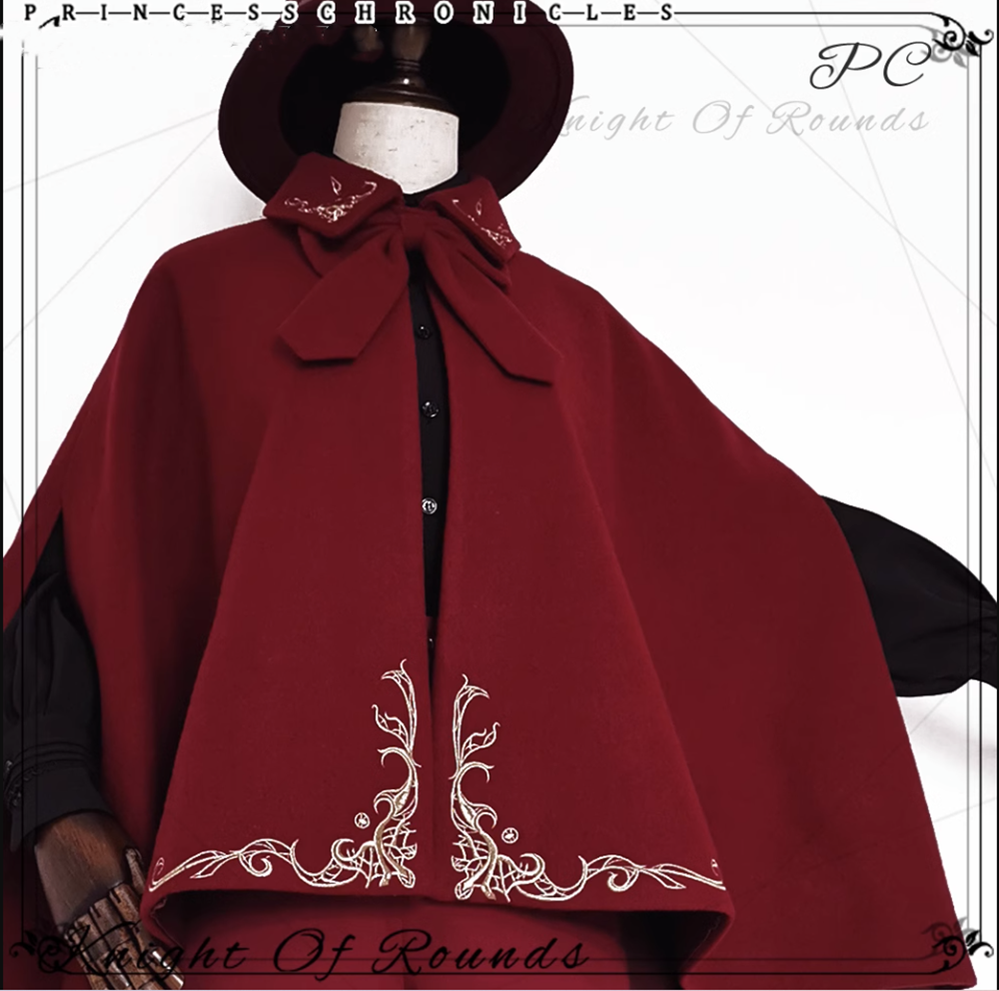 Princess Chronicles~Medieval Prince Embroidered Ouji Cape   