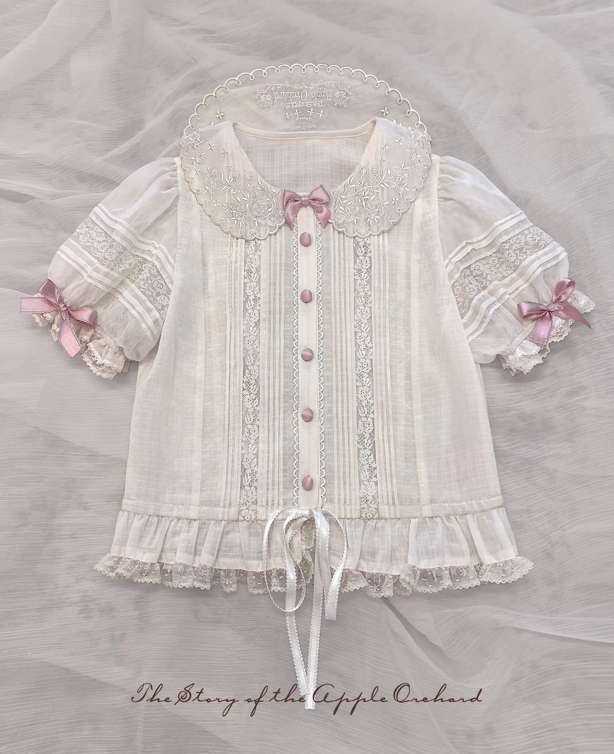 Puppet Show - Doll-like Lolita Embroidered Collar JSK, Puppet Show Print (2XL L M S XL) 45823:864726
