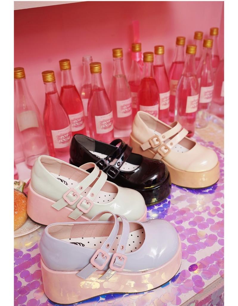 MODO~Sweet Lolita Platform Shoes Multiple Colors Elevated Shoes