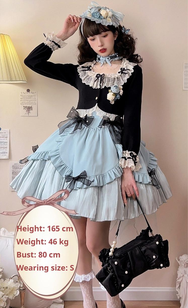 Unideer~Prelude~Elegant Lolita Bolero Jacket with Lace Ruffle Frill