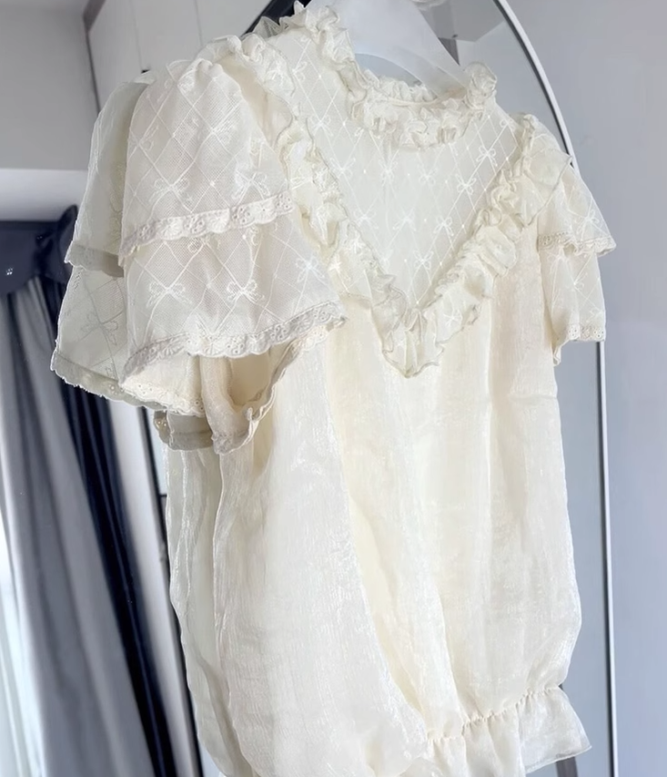 Sakurada Fawn~Plus Size Lolita Short Sleeve Shirt 19824:280222