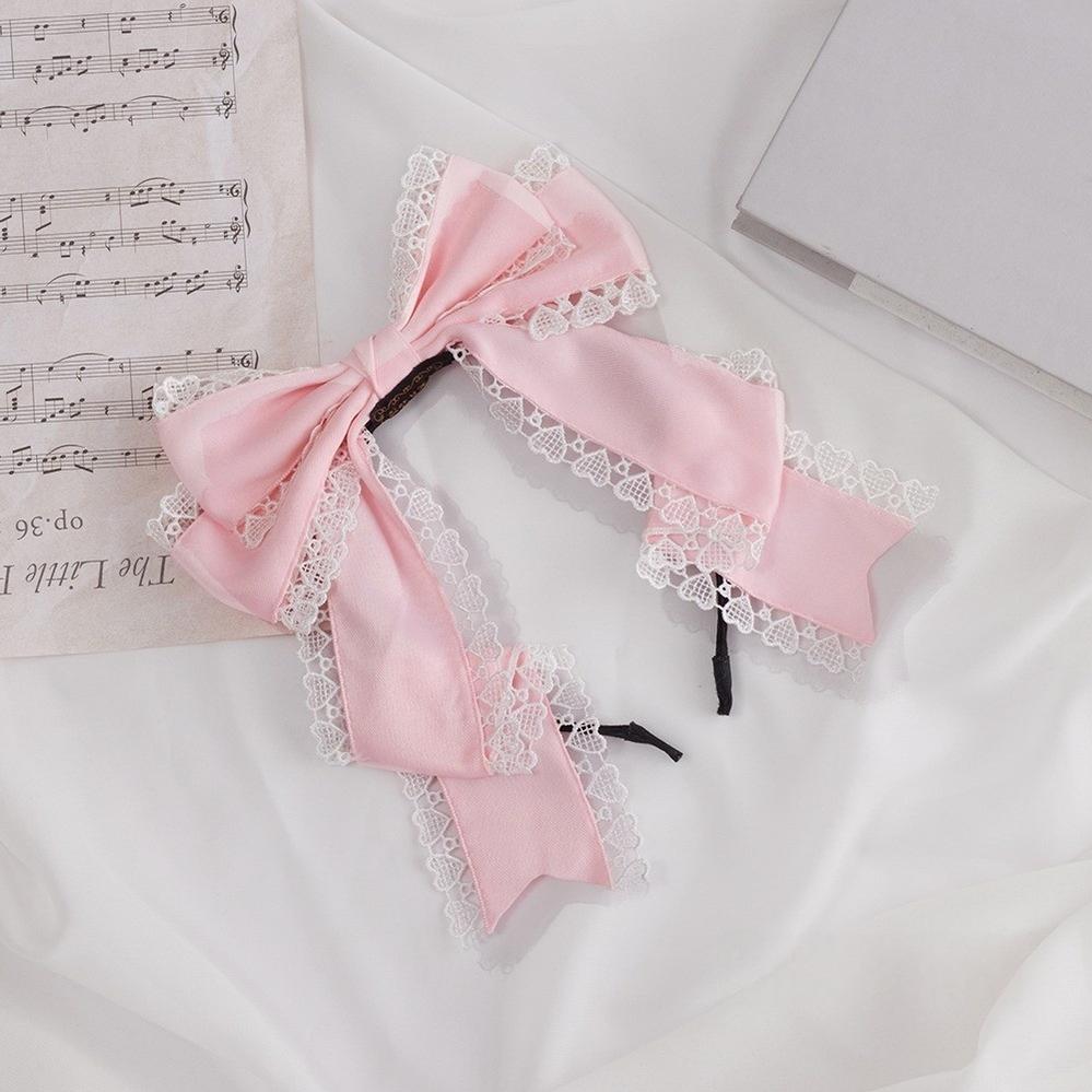 Sugar Time - Sweet Lolita Headdress, KC & Clip Options Light Pink / KC