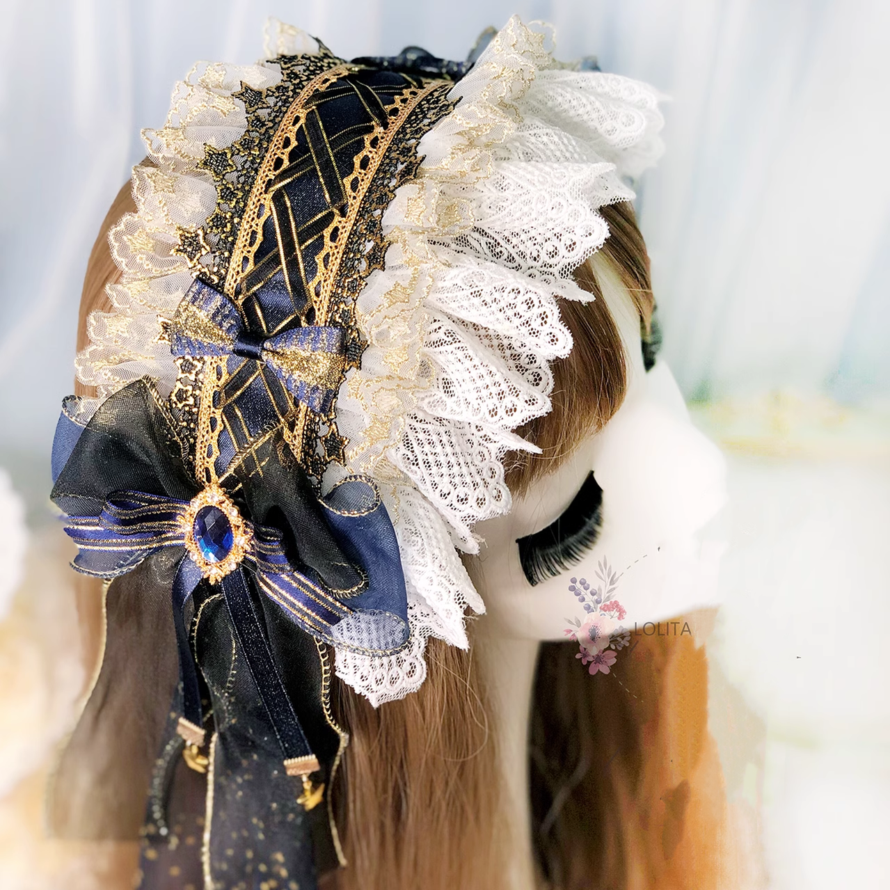 Qianye - Elegant Lolita Headband Gorgeous Lolita Headdress