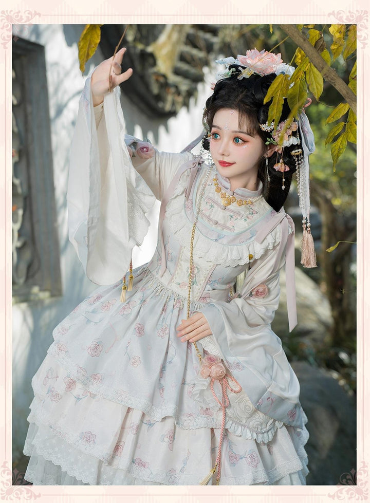 Bramble Rose~Exquisite Luo Shen~Qi Lolita OP Dress Chinese Style Lolita JSK 41402:694148