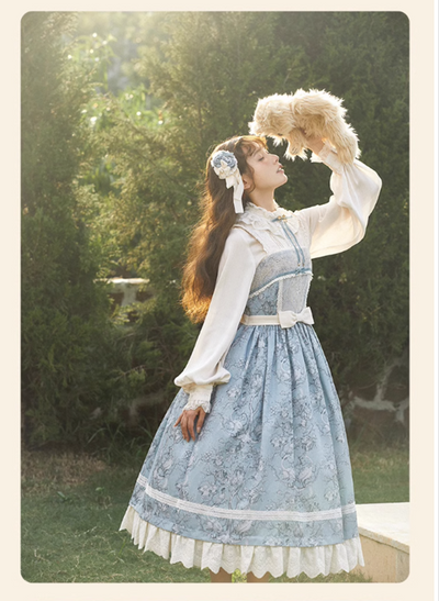 (Buyforme)NyaNya~ Lapland Forest~ Lolita Elegant Vintage Floral JSK OP Dress   