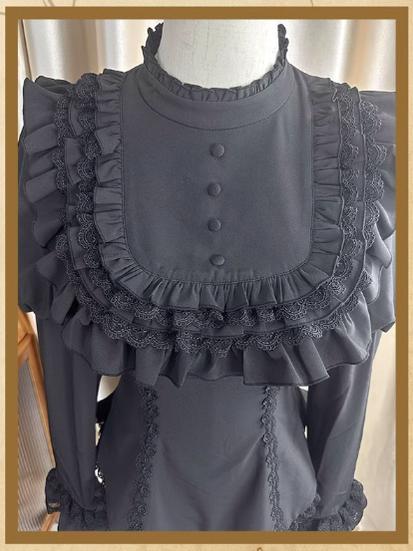 The Original Witch~Witch Returns~Gothic Lolita SK Set Fishbone Lace Corset Skirt Shirt   