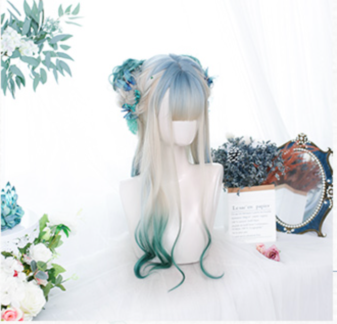 Dalao Home~Long Curly Gentle Gradient Lolita Wig   