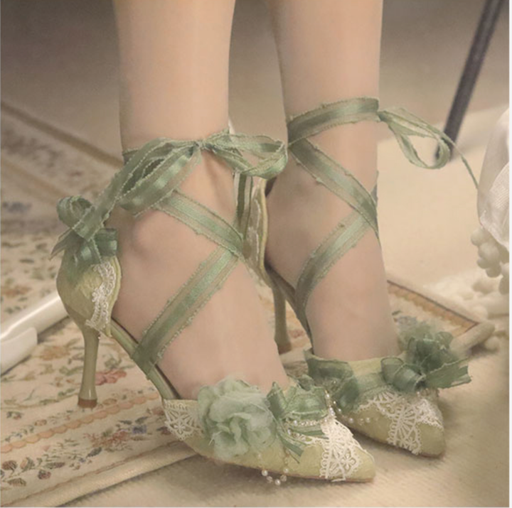 Sky Rabbit~Two~Fresh and Elegant Lolita Heels   