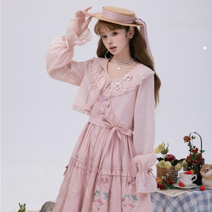 NyaNya - Four Seasons - UPF50+ Daily Lolita Light Cardigan With Embroidered Floral