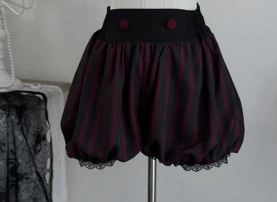 (BFM)Uncle Wall Original~Ouji Lolita Shirt Set Prince Style Bloomers S Black and red bloomers 