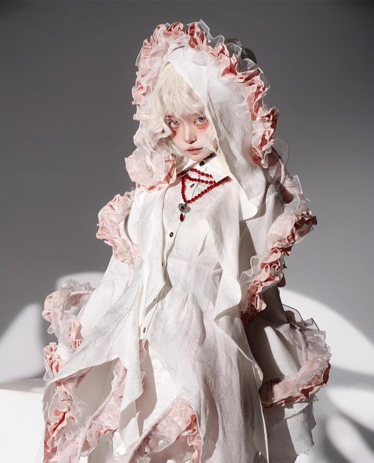 Camouflage Humanoid~Enigmatic Engulf~Ouji Lolita Shirt Tentacle-like Petticoat and Matching Blouse