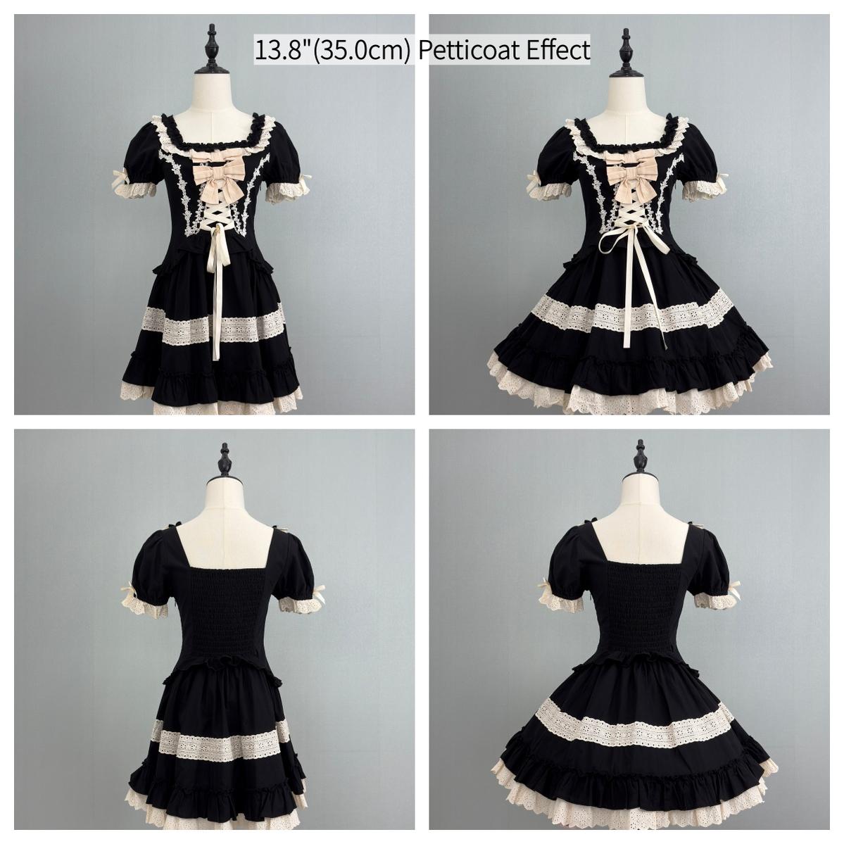 Adjustable Lolita Puffy Hoop Petticoat, 13.8"(35 cm) / 17.7"(45 cm) 46010:872175